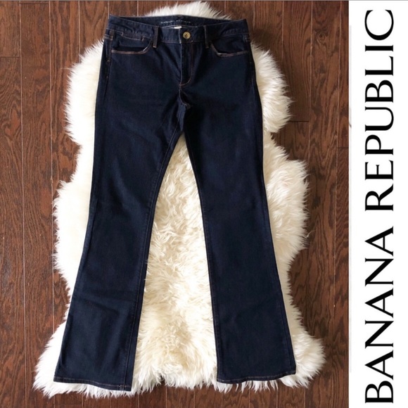 Banana Republic Denim - Banana Republic Dark Wash Boot Cut Jeans Size 28